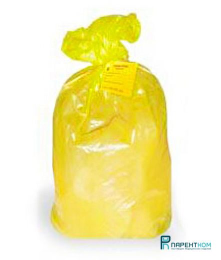 МК-102 Пакеты для медицинских отходов 500*600 (класс Б жёлтый)  к баку на 20л